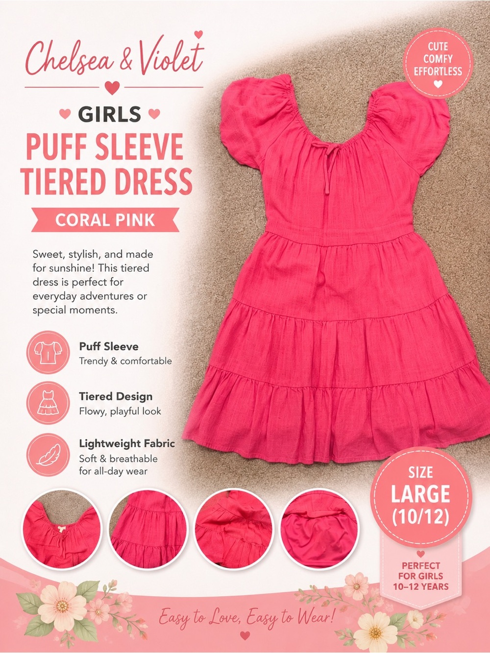 Pink Kids Dress